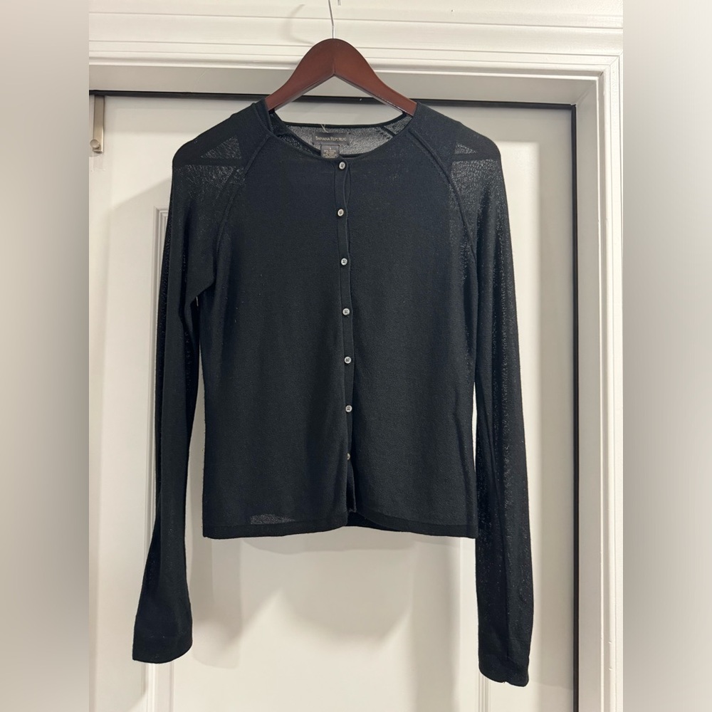 Banana Republic cardigan and tank